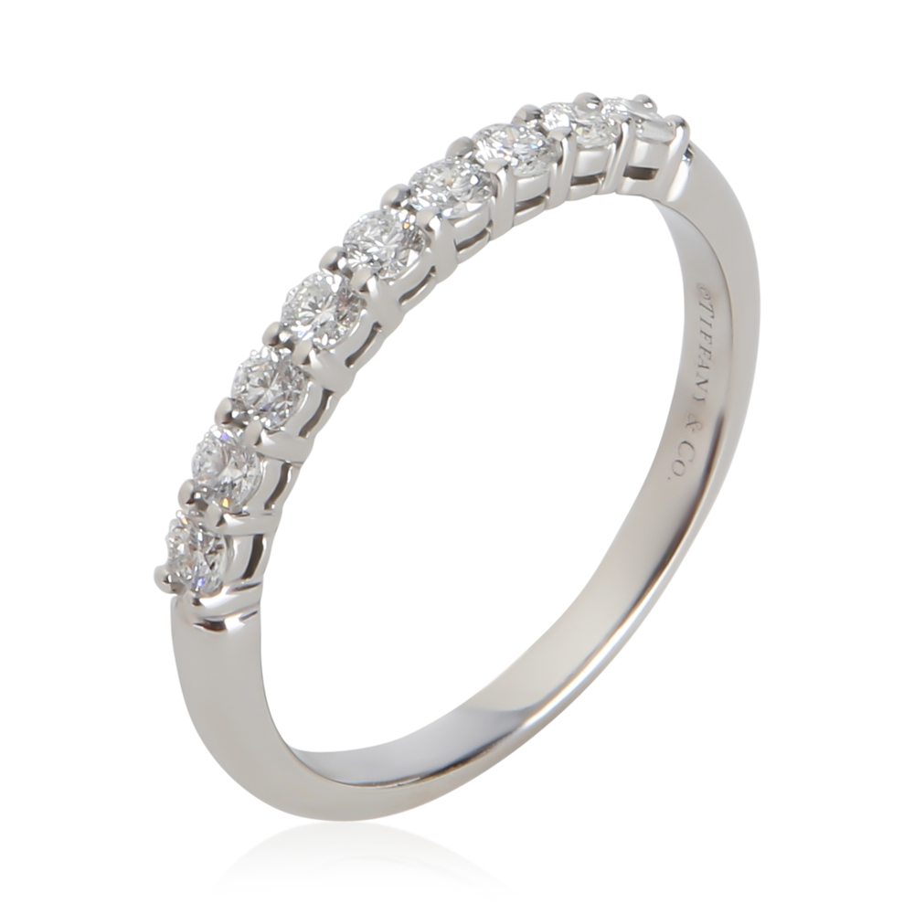 Tiffany & Co. Platinum Diamond Tiffany Forever Band - Picture 2 of 4